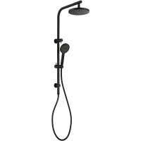 Round Matte Black Multifunction Shower Set